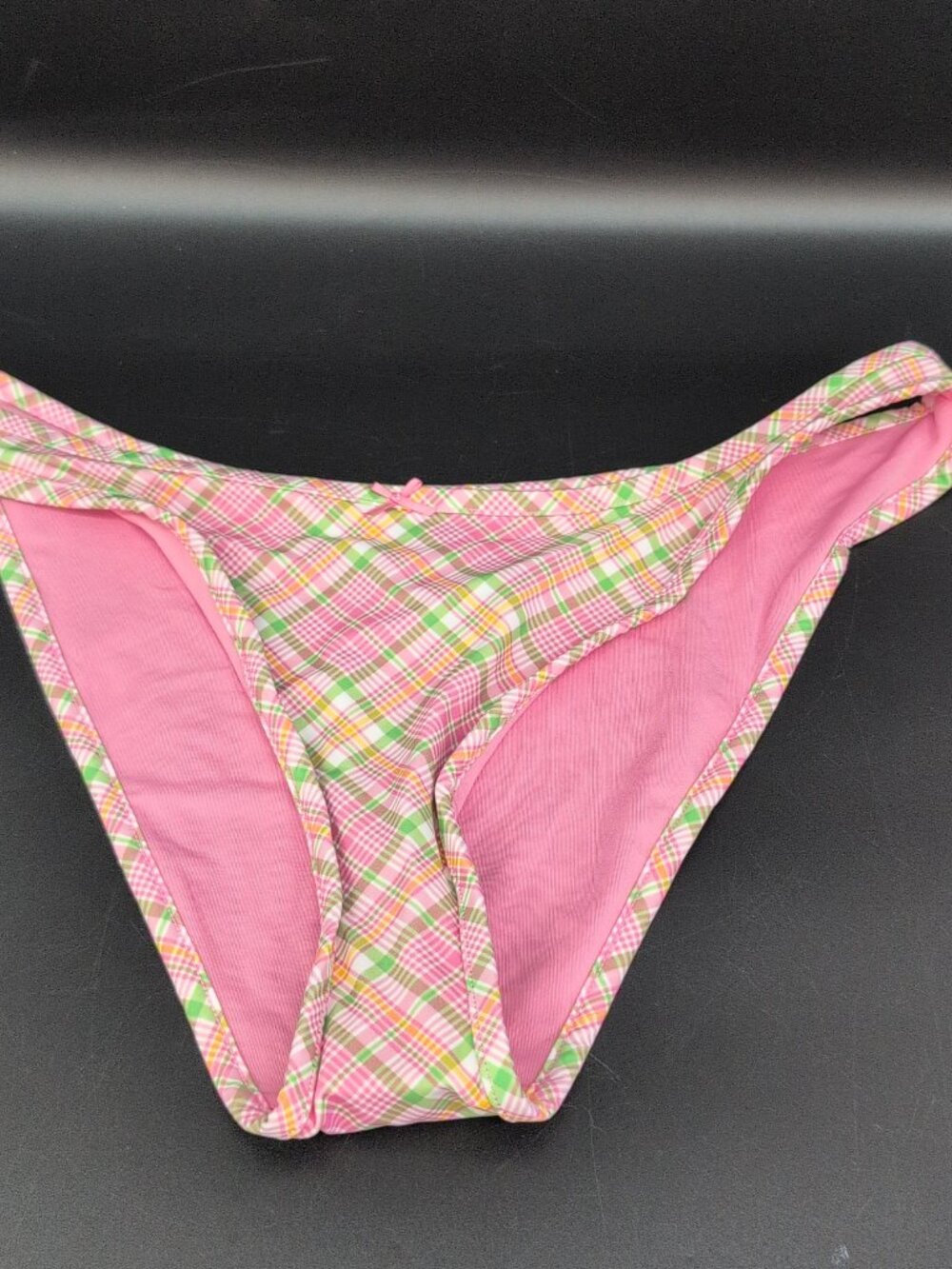 NWT Victoria Secret Pink Golden Hour Cheeky Bikini Bottom Large Pink